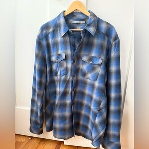 Icebreaker Blue and Black Checkered Shirt